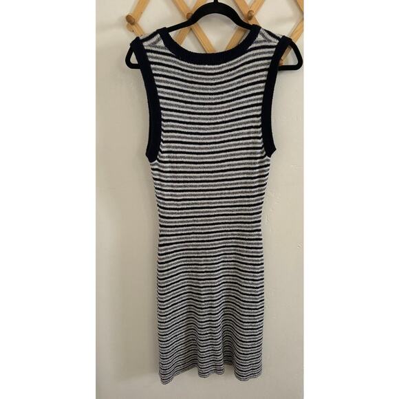 Rag & Bone Dress Women's Small Lindsey Terry Cloth Stripes Navy White Sleeveless - Picture 6 of 6